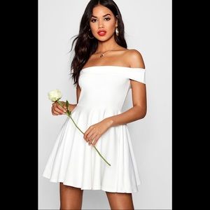Off The Shoulder Skater Dress
